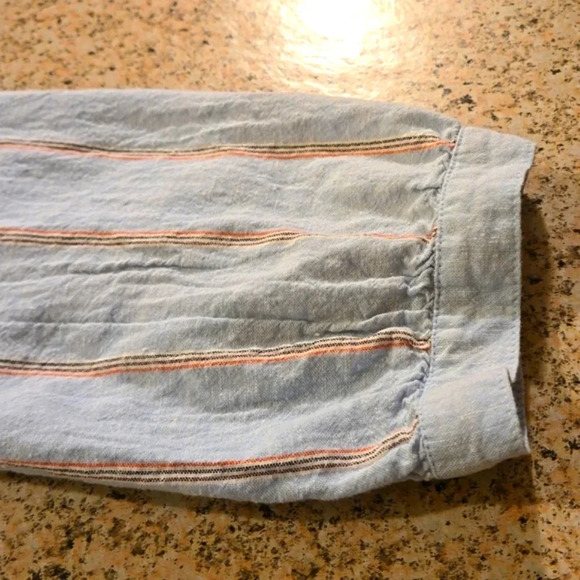 Old Navy Waist Defined Striped Shirt Dress 3/4 Sleeve Women size M - Picture 11 of 15